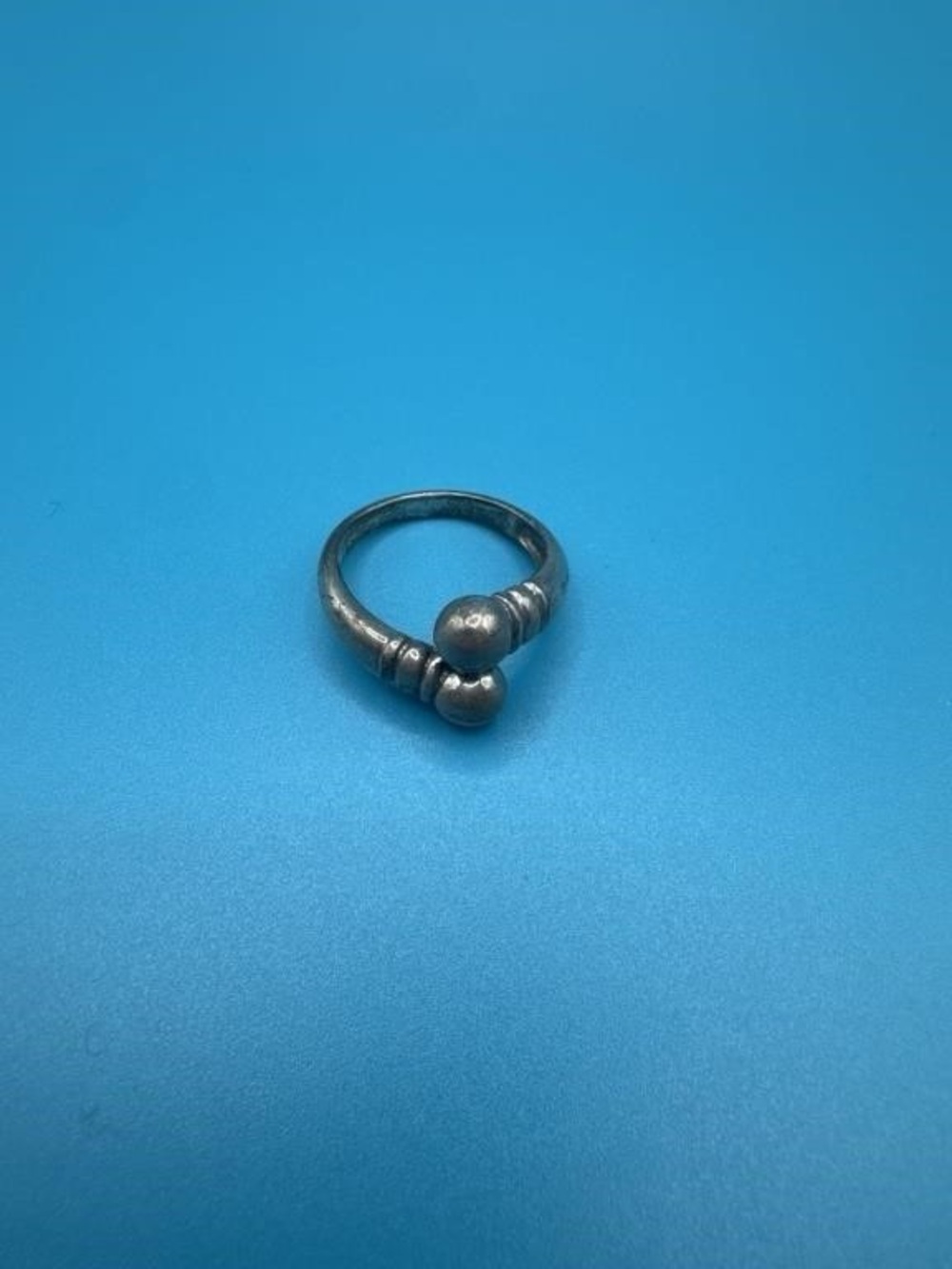 Hand Forged Sterling Silver Ring - Size 7.5 - 925 Stamped - Vintage Artisan - Picture 2 of 6